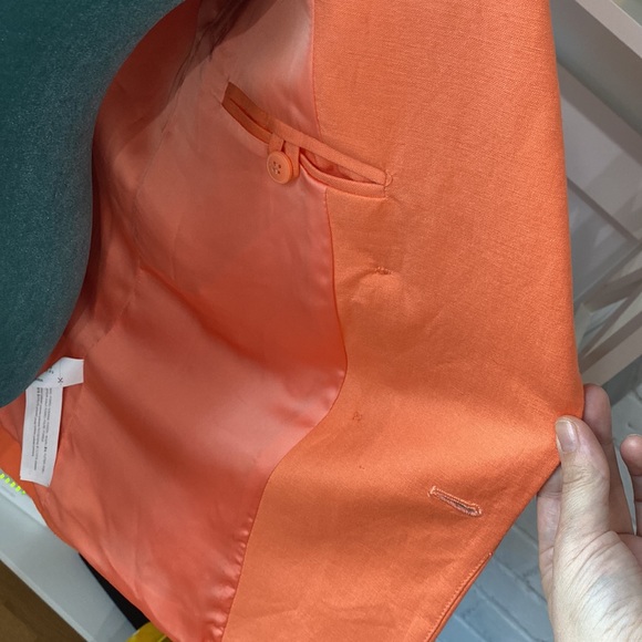 Beautiful Bershka Orange 🍊 Jacket/ coat🍊size M - Picture 6 of 8